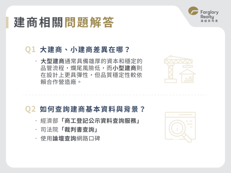 建商相關問題解答