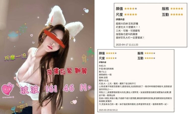 紅牌按摩:潘朵拉館波波客評